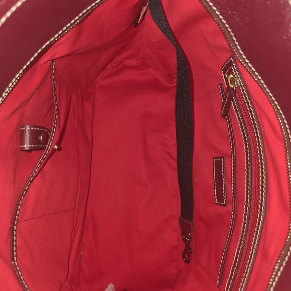 Dooney & Bourke Burgandy Davis Tote - Picture 4 of 6